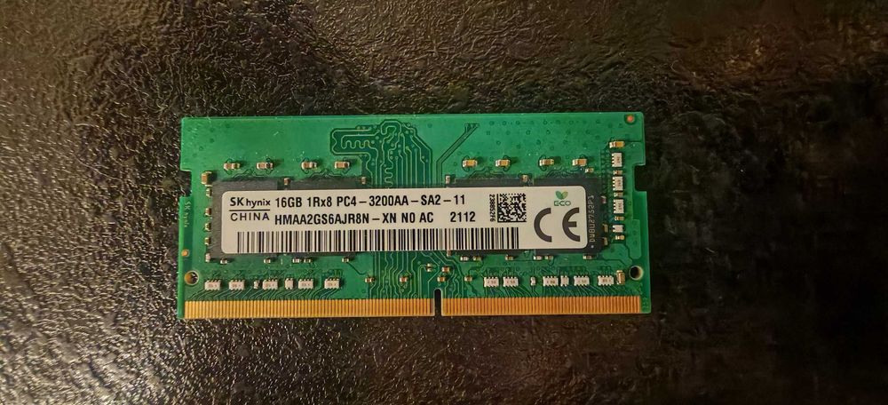 Продавам Перфектна РАМ Памет за Лаптопи SoDimm 16Gb DDR4 3200Mhz 3 дни тестов период