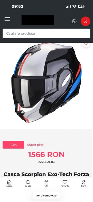 Casca Moto  Scorpion  EXO-TECH Flip-Up