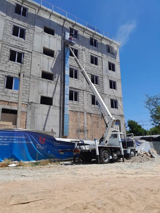 Работа автовышка