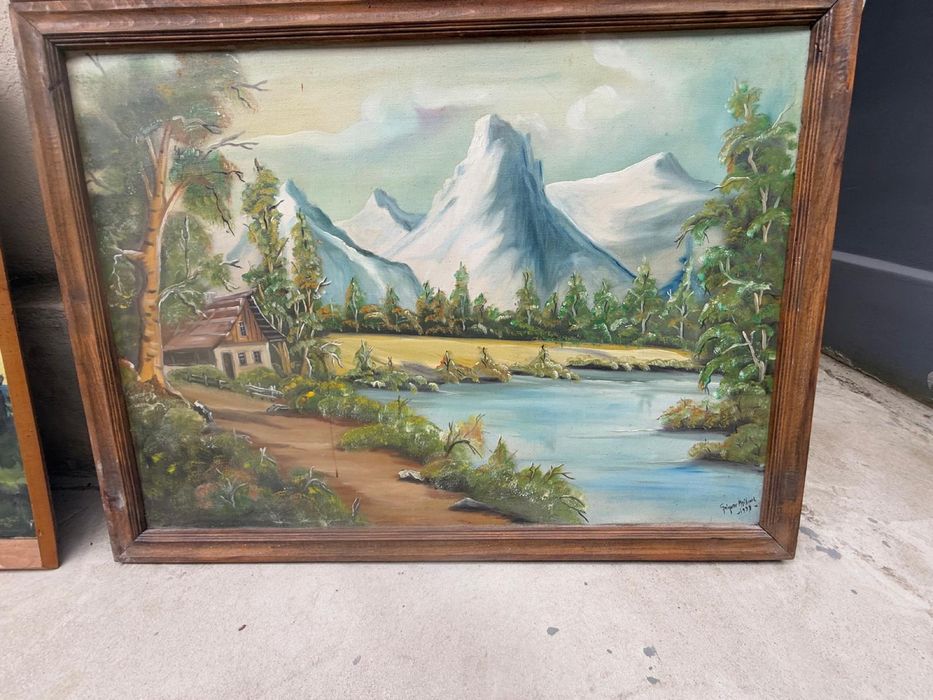 Tablouri picturi lemn pictori diferite modele