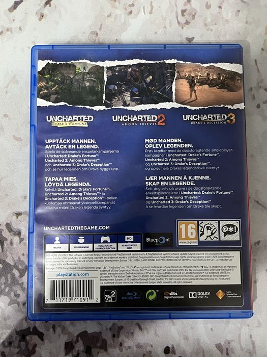 Продавам uncharted 4 и uncharted nathan drake collection