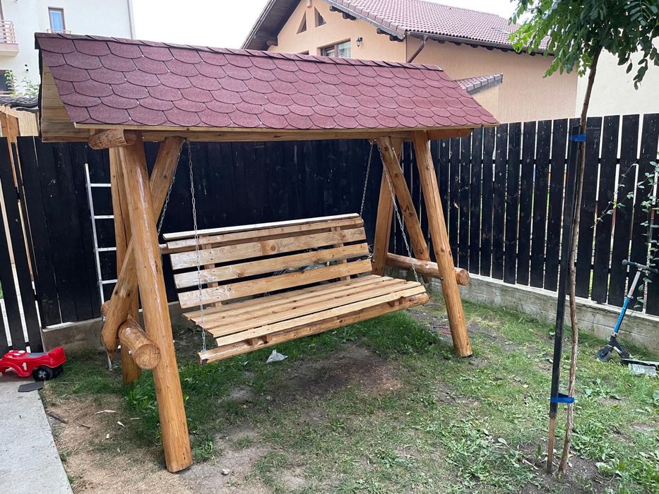 Leagan rustic balansoar de gradina