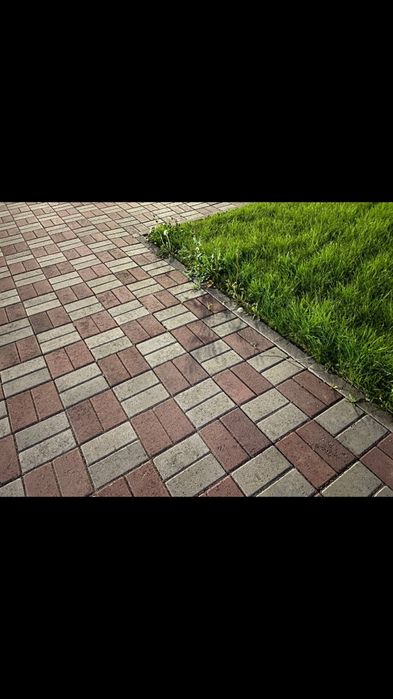 Тротуарная брусчатка, прессованная брусчатка