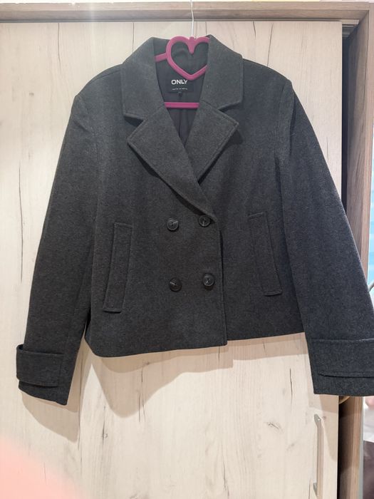 Палто ONLY в сиво
