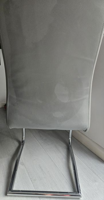 2 Scaune Mobexpert  piele ecologica cadru metalic