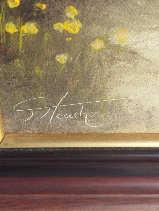 маслена картина подписана и рамкирана  размери 58 /48 см.