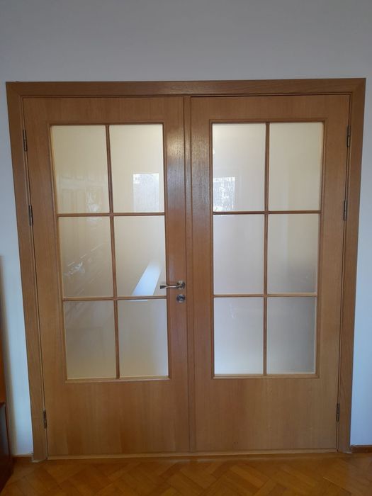 Uși duble de interior de 120,140,160,180 pe stoc cu montaj sau fara