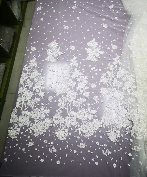 Ткани кружева для свадебных платьев