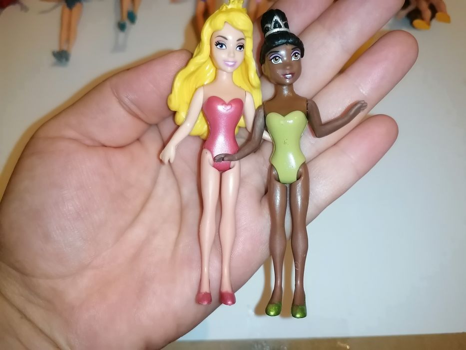 Figurine printese clips /Rapunzel, Ariel, Elsa, Tiana