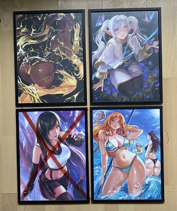 Аниме арт плакати с рамка