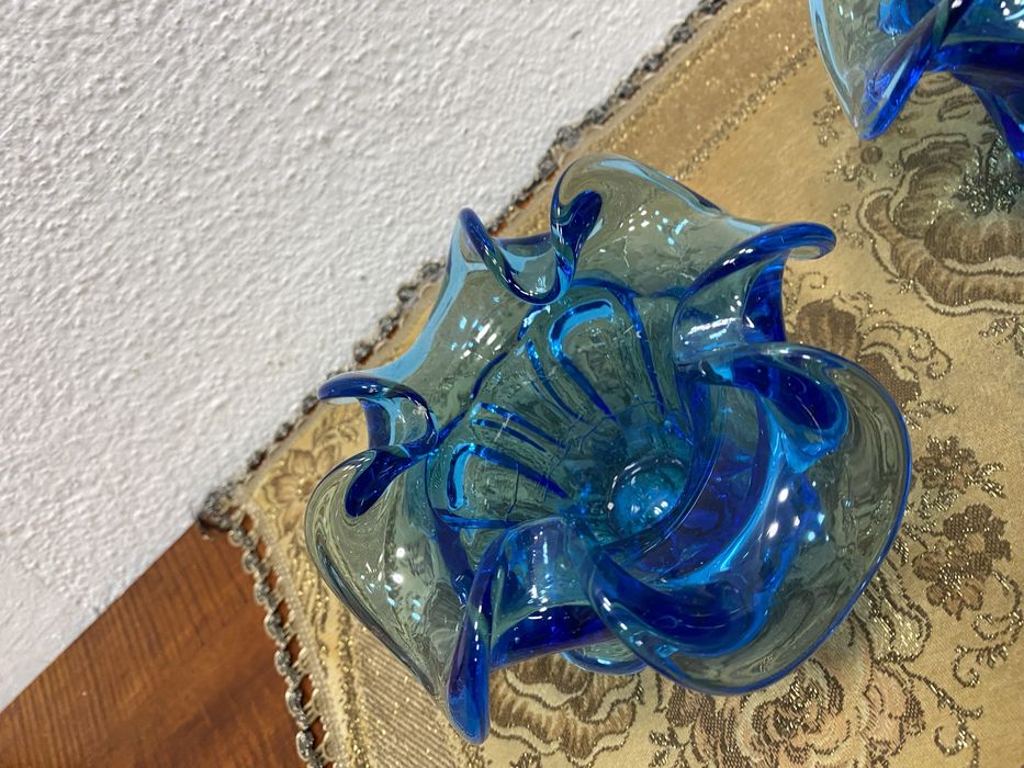 Италианска бонбониера - захарница от духано стъкло мурано