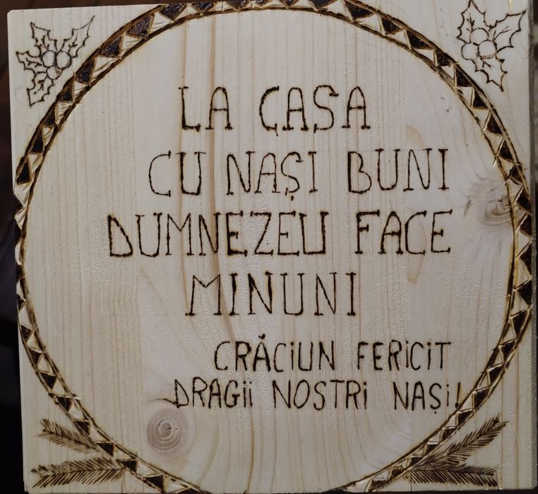Plăci de lemn pirogravate – cadoul perfect, creat manual și unic!