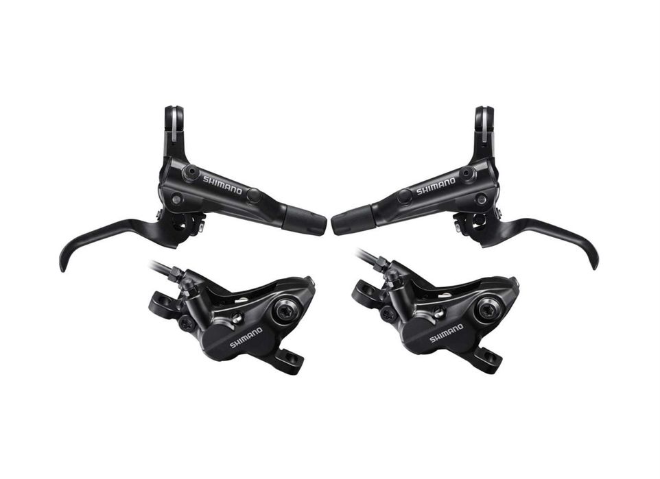 Комплект четирибутални спирачки Shimano BR-MT520 - хидравлични дискови