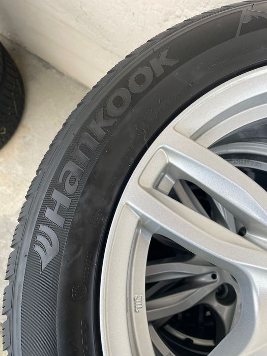 Jante 17 bmw seria 5 g30 , 5x112 , 7.5j et27 , 225 55 17 hankook iarna