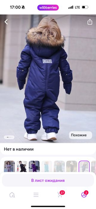 Зимний комбинезон