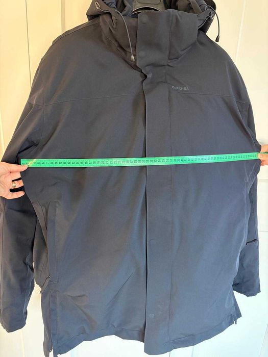 Geacă Parka Quechua SH500 -10°C impermeabilă, albastru, bărbați zăpadă