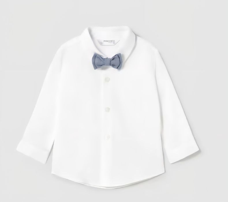 Set sacou, camasa cu papion, pantaloni, sosete si pantofi bebelusi