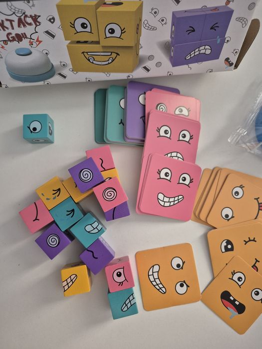 Exprimare Emotii cuburi lemn Expresii Faciale
