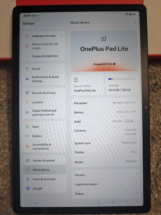 Se vinde OnePlus Pad Lite la cutie
