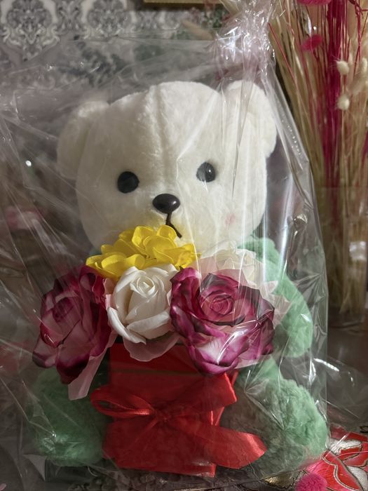 Мишки с цветами