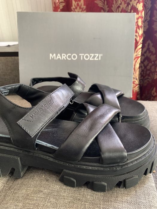 Сандалии кожаные Marco Tozzi оригинал