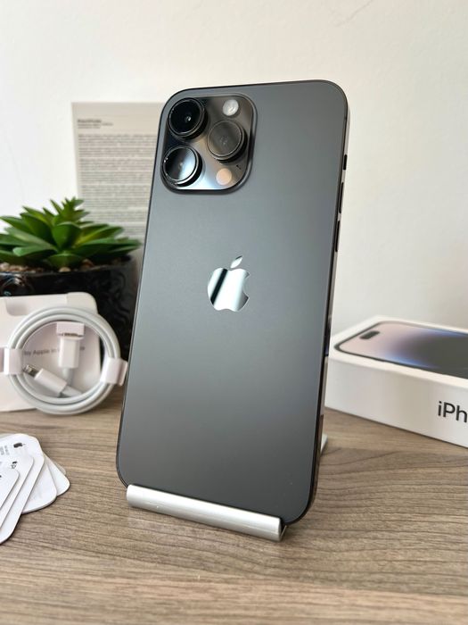 iPhone 14 Pro MAX, 128GB, 100% батерия, КАТО НОВ, 1г. пълна ГАРАНЦИЯ!