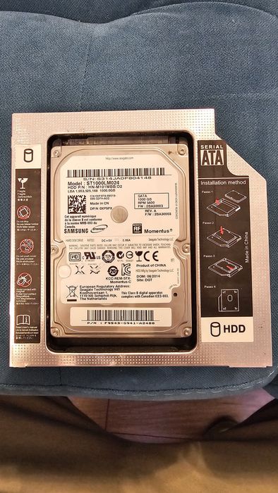 2x HDD laptop 2.5” 1TB– Samsung / Seagate Momentus