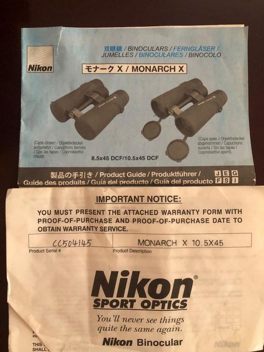 Бинокль Nikon Monarch