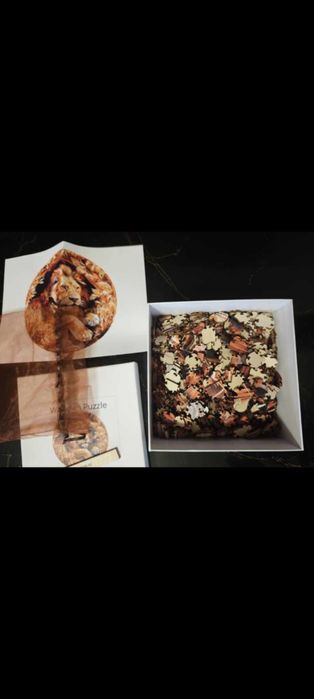 Дървен пъзел Лъв 500 части с уникални форми на елементите