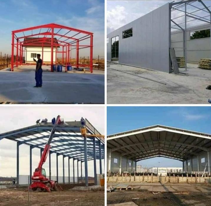 Vand  hala metalica de pe stoc 15x20 fac si la comada