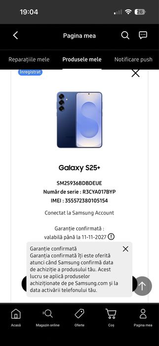 Samsung S25 Plus 256GB, Dual Sim, Navy