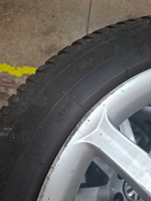 Set Jante aliaj originale VW/Audi R17 +anvelope iarna Kleber 235/45 R17 94H