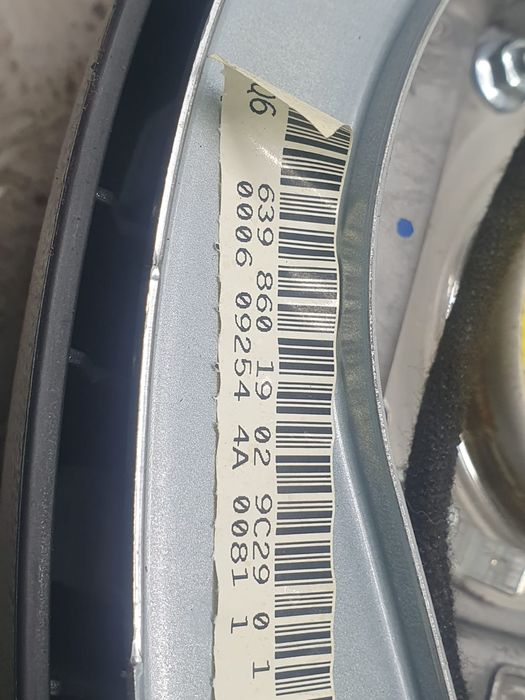 Airbag sofer Mercedes Benz Vito W639 (2003 - 2010) (3.0 cdi) om642.990