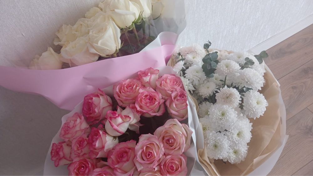 цветы жывие свежые