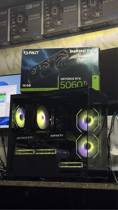 СУПЕР МОЩНЫЙ игровой ПК i5 14400f/RTX 5060TI 16GB/ DDR4 32GB
