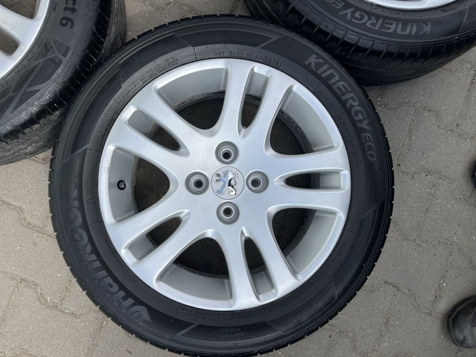 Jante aliaj 4x108mm, anvelope vara 205/55 R16 Peugeot 307 308 208 Partner