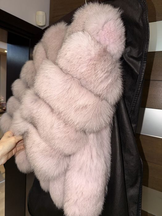 Палто от Естественя кожа и косъм Дамско Италия