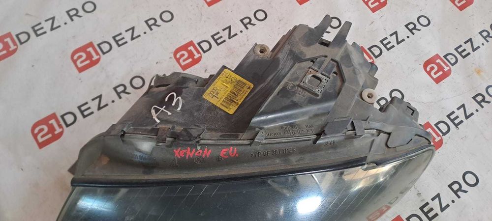 Far stanga Audi A3 8P non facelift - model cu xenon , cod: 8p0941003E ani fabricatie compatibili 2004-2009