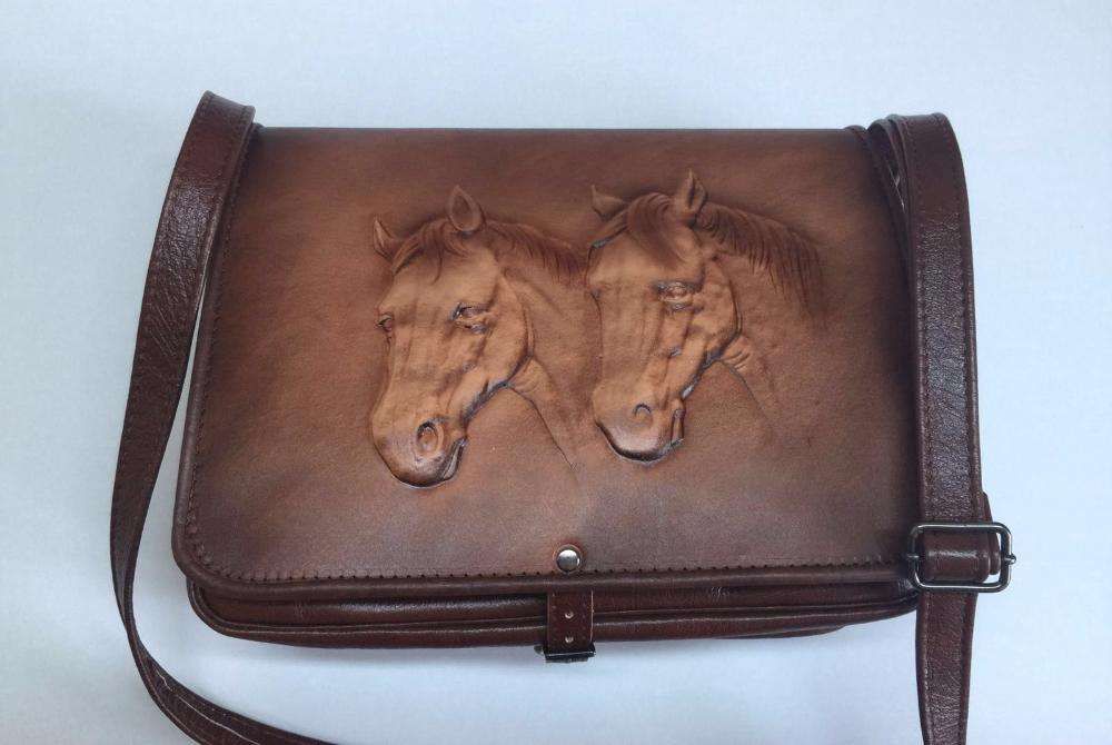 tolba cu cal .poseta cu cal din piele naturala