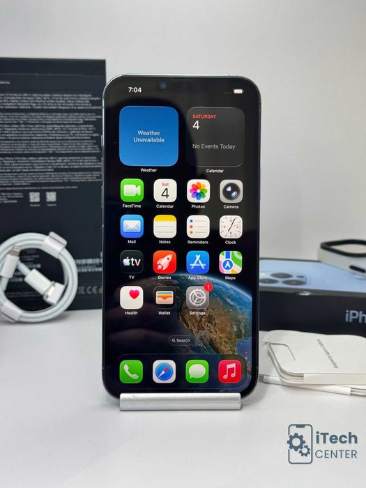iPhone 13 Pro MAX, 256GB, Blue, 100% батерия, ОТЛИЧЕН, ГАРАНЦИЯ!