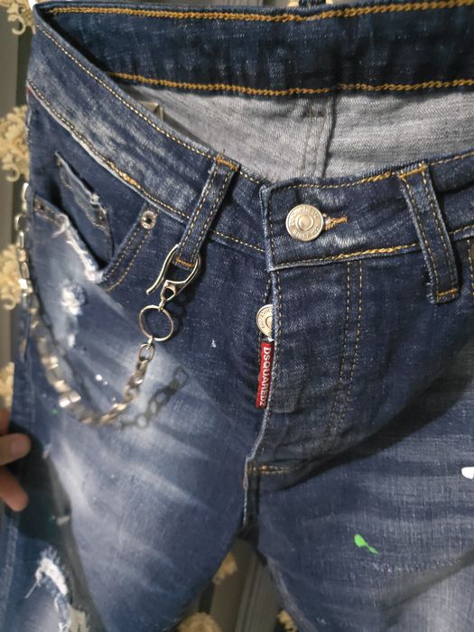 Blugi albaștri de bărbați Dsquared2