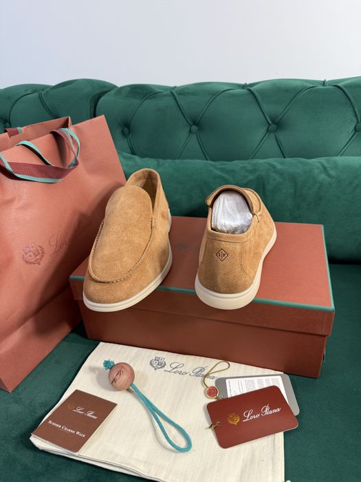 Mocasini Loro Piana piele naturala 100% Full Box colectie noua