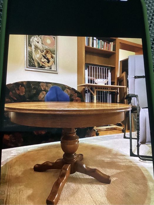 Masuta rotunda extensibila lemn masiv