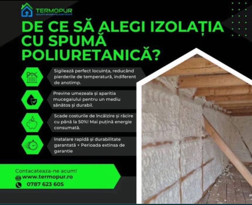 Izolatii spuma poliuretanica Izolatie spuma poliuretanica hidroi