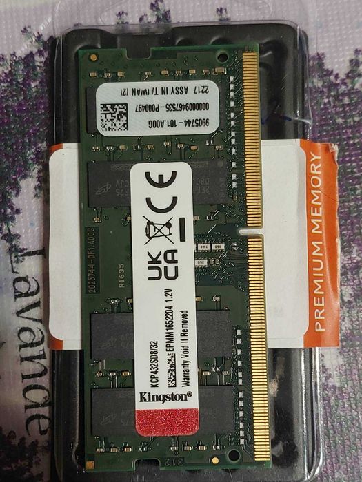 32GB 3200Mhz CL22 - DDR4 Ram памет (SO-DIMM, за лаптоп)