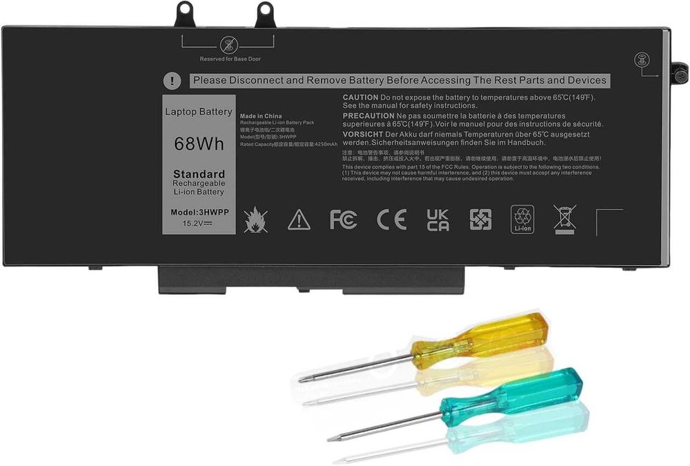 HJTPOWER 3HWPP Батерия за лаптоп Dell Latitude 14 15 Precision 3541