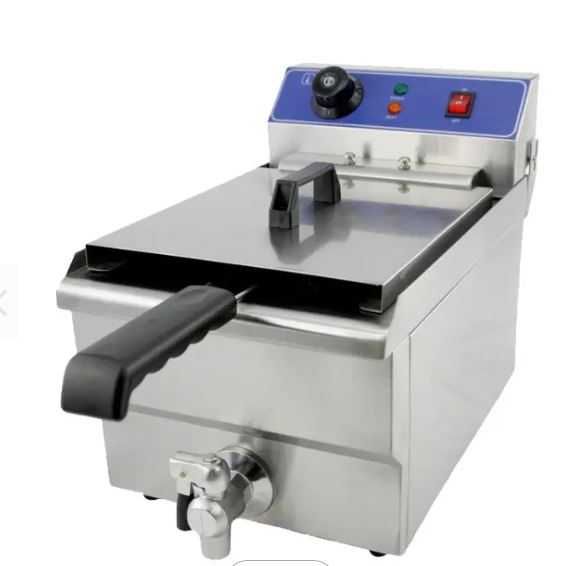 Friteuza profesionala electrica 16L cu robinet -TRANSPORT GRATUIT