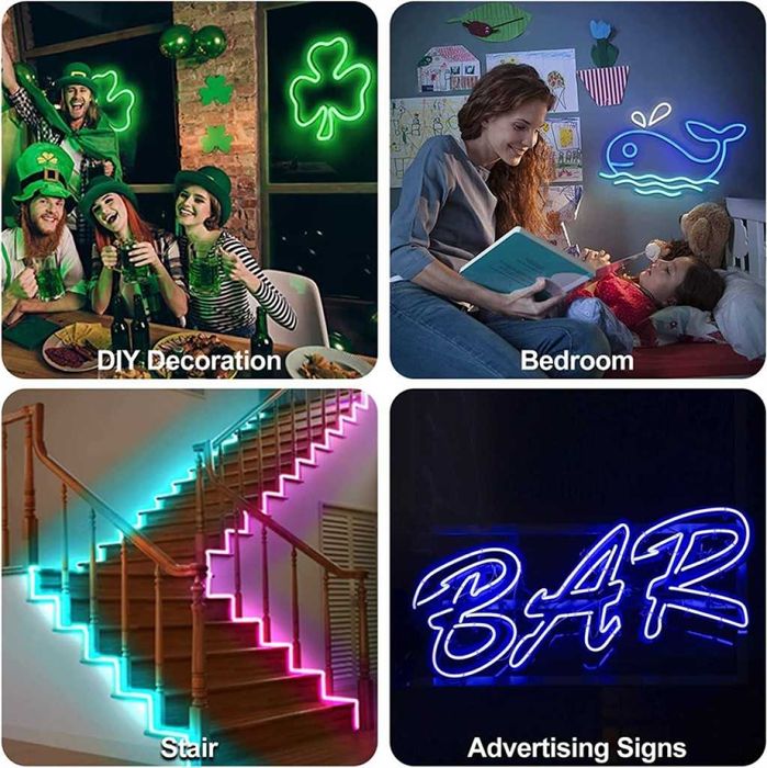 Неонови LED лентови светлини.