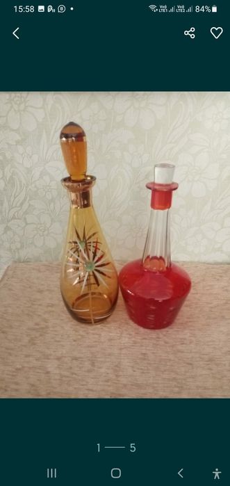 Графины Чешское стекло.