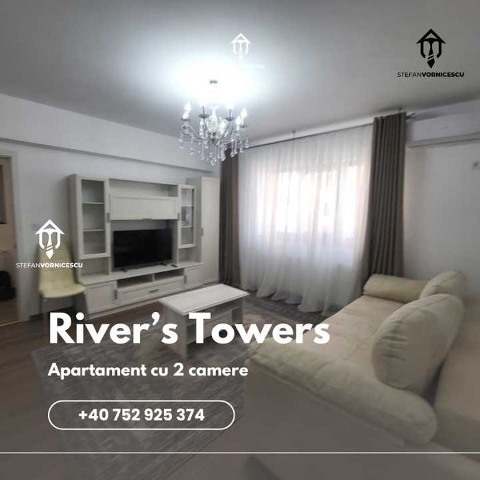 2 camere Decomandat River Towers Liber Loc de parcare